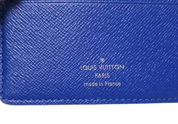 imgrc0092946370 Louis Vuitton Portefeuille Multiple Damier Graphite Bifold Wallet Leather Blue