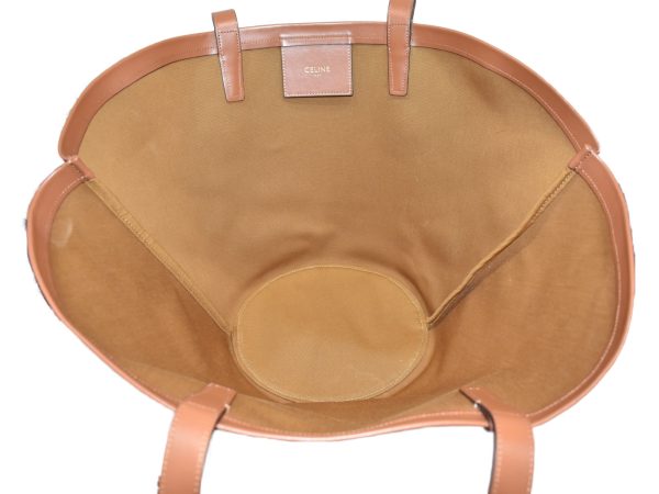 imgrc0093071339 Celine Large Coufan Leather Shoulder Bag Beige