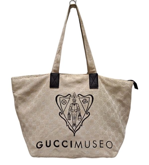 imgrc0093181610 Gucci Museo Tote Bag Canvas Beige