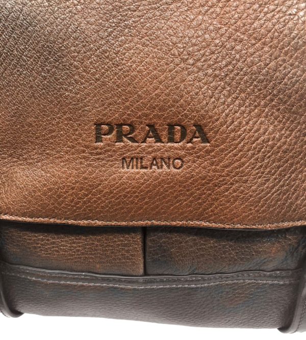 imgrc0093187857 Prada Shoulder Bag Leather Brown