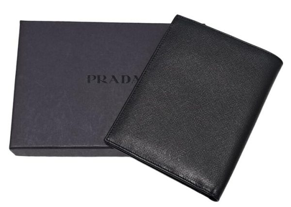 imgrc0093336425 Prada Bifold Wallet Leather Black