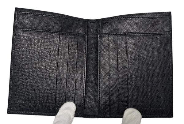 imgrc0093336429 Prada Bifold Wallet Leather Black