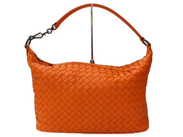 imgrc0093474204 Botteaga Veneta Intrecciato Shoulder Bag Orange