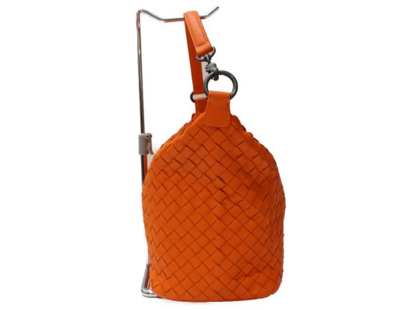 imgrc0093474205 Botteaga Veneta Intrecciato Shoulder Bag Orange