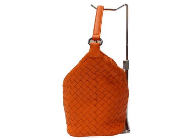 imgrc0093474206 Botteaga Veneta Intrecciato Shoulder Bag Orange