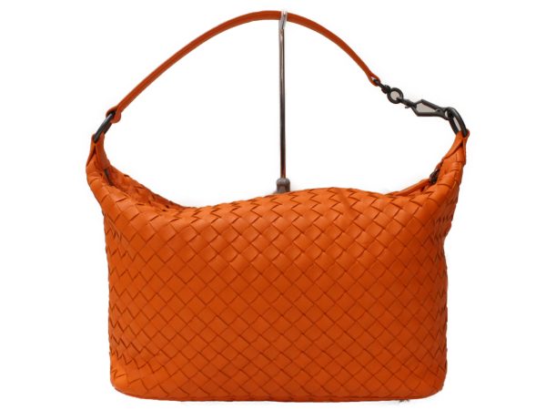 imgrc0093474207 Botteaga Veneta Intrecciato Shoulder Bag Orange