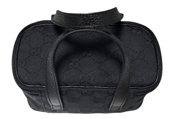 imgrc0093507471 Gucci Vanity Pouch Canvas Black