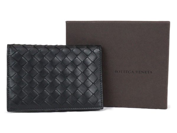 imgrc0093534274 Bottega Veneta Card Holder Intrecciato Black