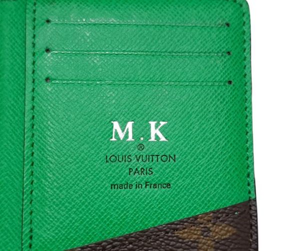 imgrc0093767149 Louis Vuitton Monogram Macassar Organizer De Poche Card Case Leather Green