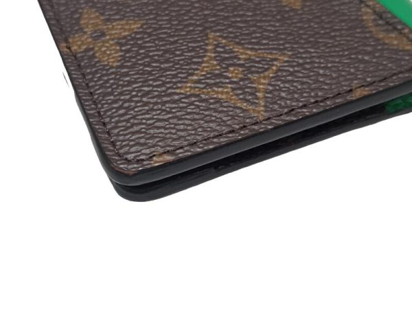 imgrc0093767150 Louis Vuitton Monogram Macassar Organizer De Poche Card Case Leather Green