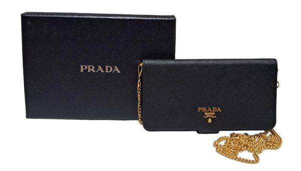 imgrc0093784975 Prada Smartphone Case Saffiano Leather Black