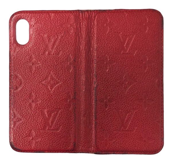 imgrc0093849254 Louis Vuitton Cover Iphone Xs Folio Monogram Empreinte Leather Red