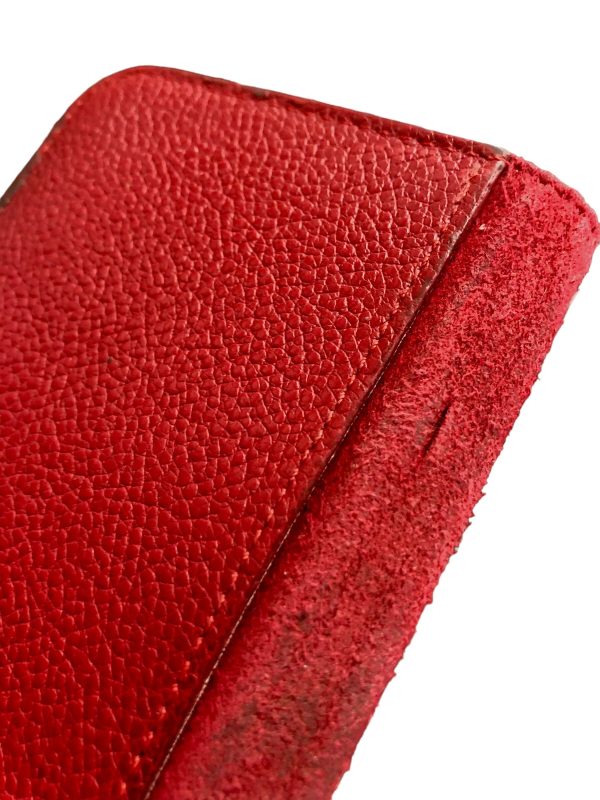 imgrc0093849314 Louis Vuitton Cover Iphone Xs Folio Monogram Empreinte Leather Red