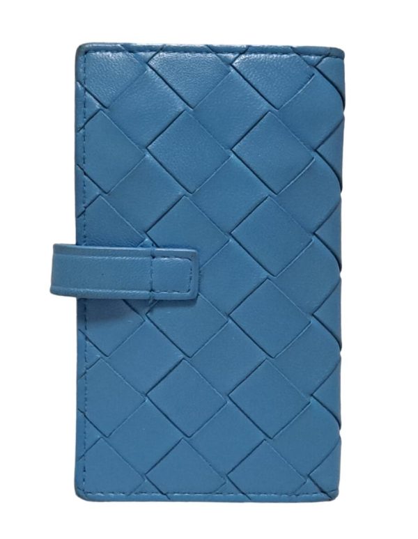 imgrc0093905728 Bottega Veneta Maxi Intrecciato Key Case Leather Blue