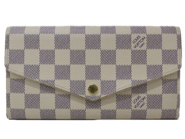 imgrc0094339954 Louis Vuitton Portefeuille Sarah Wallet White Gray