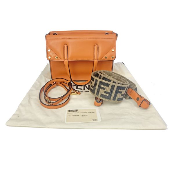 imgrc0094695787 Fendi Flip Small 2way Shoulder Bag Orange