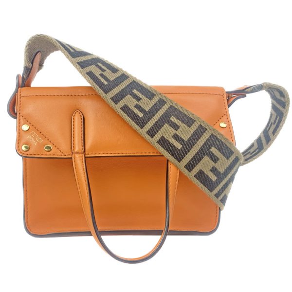 imgrc0094695788 Fendi Flip Small 2way Shoulder Bag Orange