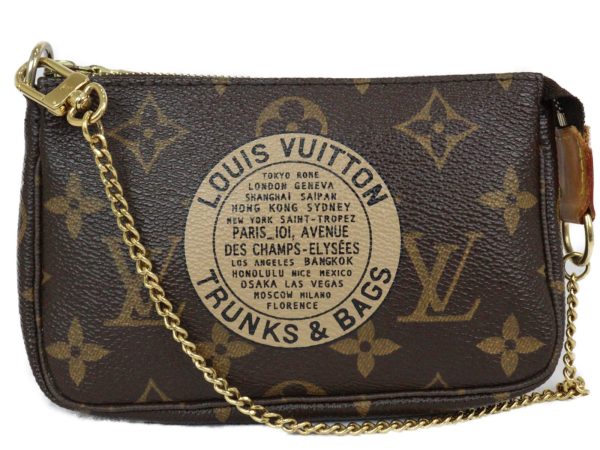 imgrc0094761300 Louis Vuitton Mini Pochette Monogram Pouch Handbag