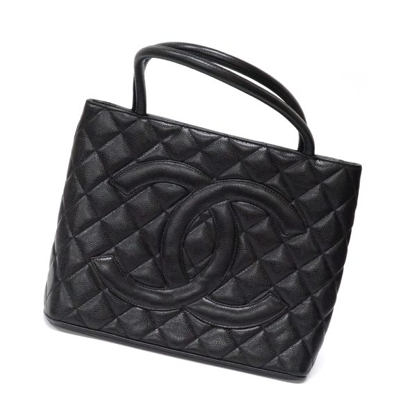 imgrc0094798336 Chanel Reproduction Tote Bag Caviar Skin Black