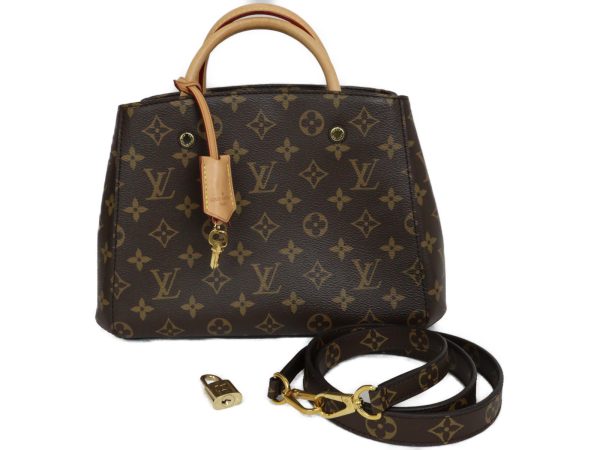 imgrc0094903242 Louis Vuitton Montaigne BB Monogram Handbag Brown