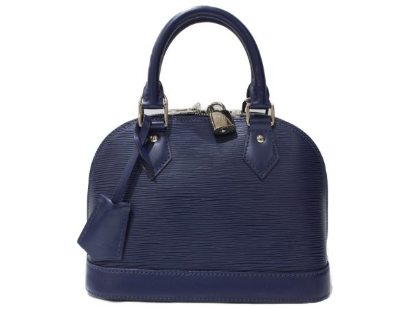 imgrc0095093103 Louis Vuitton Alma BB Handbag Shoulder Blue Navy