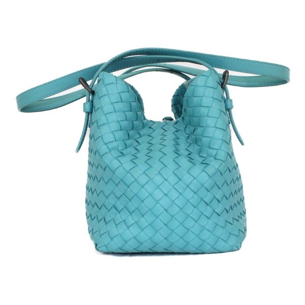 imgrc0095439127 Bottega Veneta Mini Cesta Handbag Blue Green