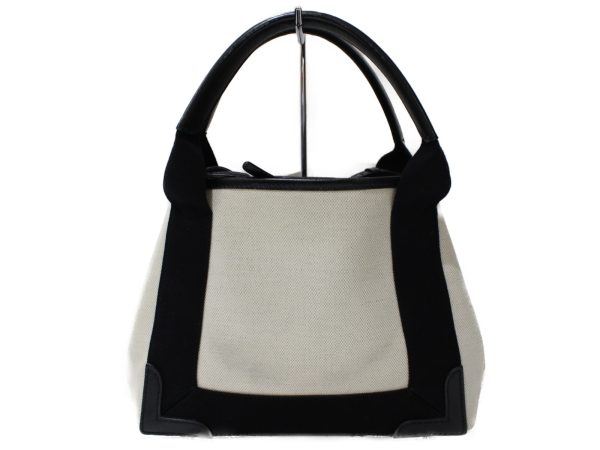 imgrc0095609107 Balenciaga Navy Cabas XS Handbag Ivory Black