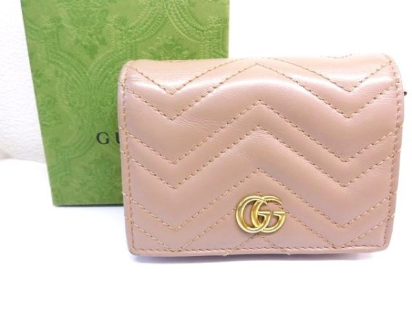 imgrc0095695460 GUCCI Wallet GG Marmont Leather Pink