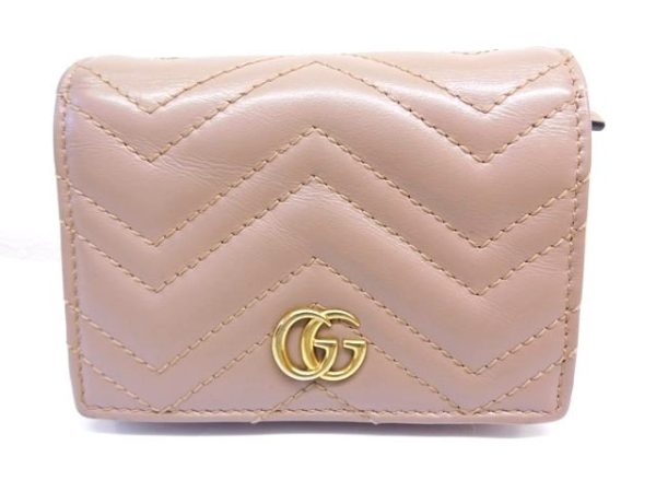 imgrc0095695461 GUCCI Wallet GG Marmont Leather Pink