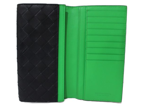 imgrc0096146318 Botteaga Veneta Intrecciato Wallet Black Green