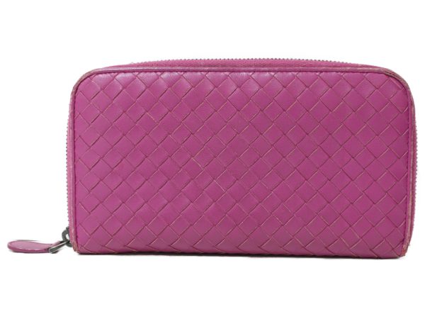 imgrc0096146967 Botteaga Veneta Round Zipper Wallet Purple Pink