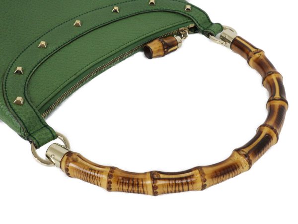 imgrc0096147838 Gucci Bamboo Handbag Shoulder Bag Green