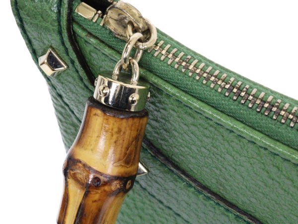 imgrc0096147839 Gucci Bamboo Handbag Shoulder Bag Green