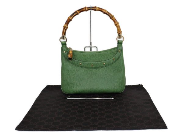 imgrc0096147849 Gucci Bamboo Handbag Shoulder Bag Green