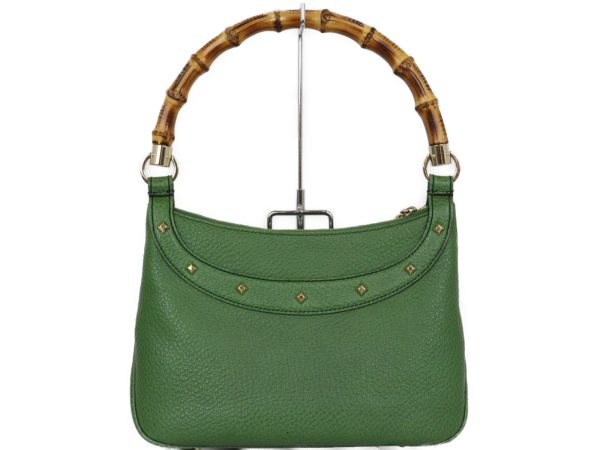 imgrc0096147851 Gucci Bamboo Handbag Shoulder Bag Green