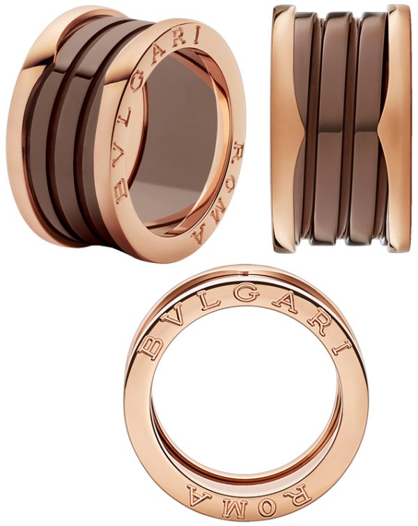 imgrc0096298690 Bvlgari Roma B Zero1 Ring Bronze Ceramic Cermet