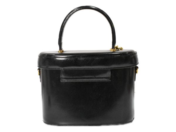 imgrc0096677006 Versace Vanity Black Bag Leather Handbag