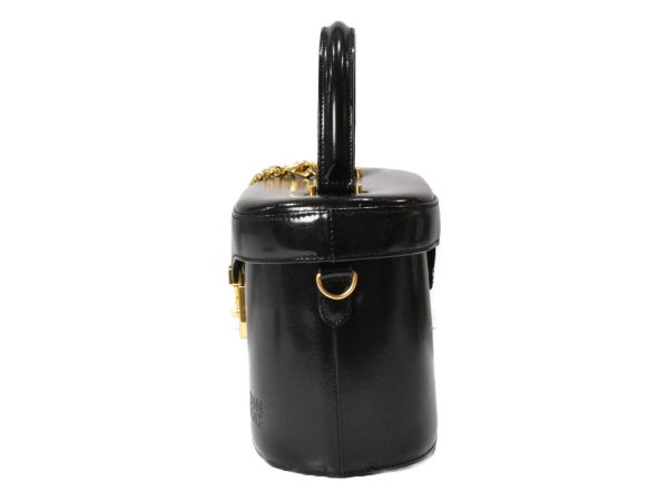 imgrc0096677008 Versace Vanity Black Bag Leather Handbag