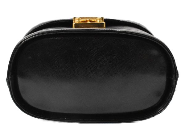 imgrc0096677009 Versace Vanity Black Bag Leather Handbag