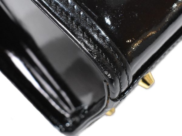 imgrc0096815222 Versace Vanity Black Bag Patent Leather Handbag