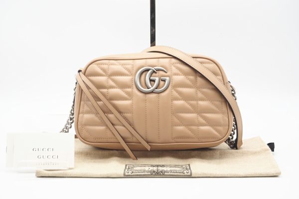 imgrc0097126644 Gucci GG Marmont Shoulder Bag Beige