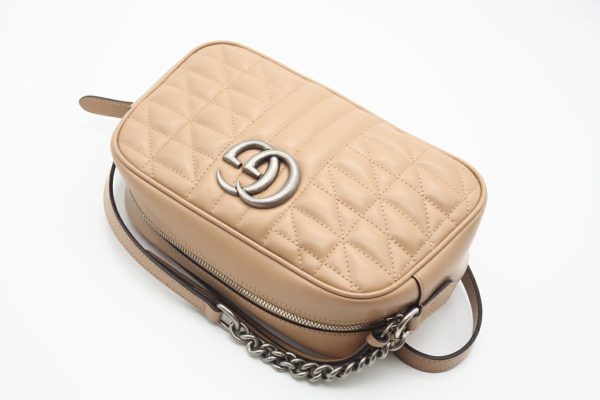 imgrc0097126645 Gucci GG Marmont Shoulder Bag Beige