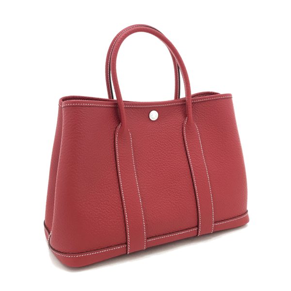 imgrc0100140735 Hermes TPM Garden Party Hand Bag Rouge Casaque