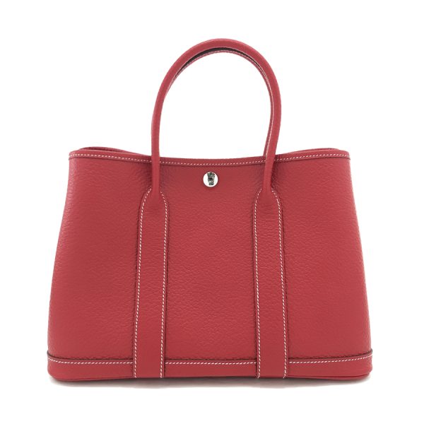 imgrc0100140736 Hermes TPM Garden Party Hand Bag Rouge Casaque