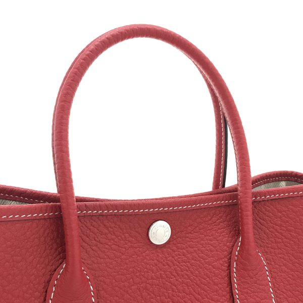 imgrc0100140740 Hermes TPM Garden Party Hand Bag Rouge Casaque