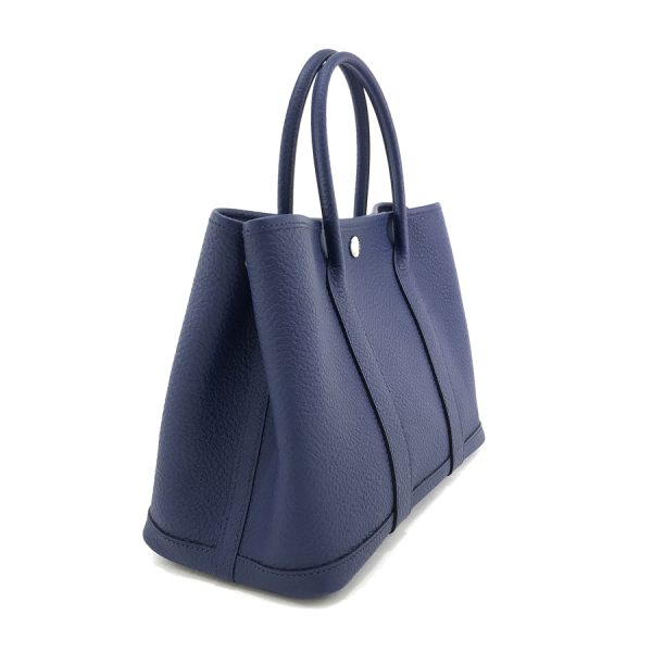 imgrc0100140874 Hermes TPM Garden Party Tote Bag Blue Ankle