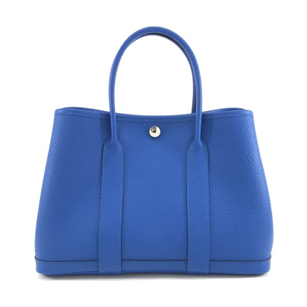 imgrc0100185632 Hermes TPM Garden Party Hand Bag Blue Zelige