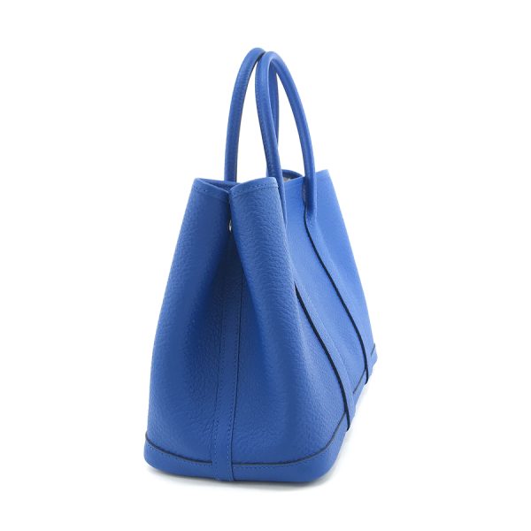 imgrc0100185633 Hermes TPM Garden Party Hand Bag Blue Zelige