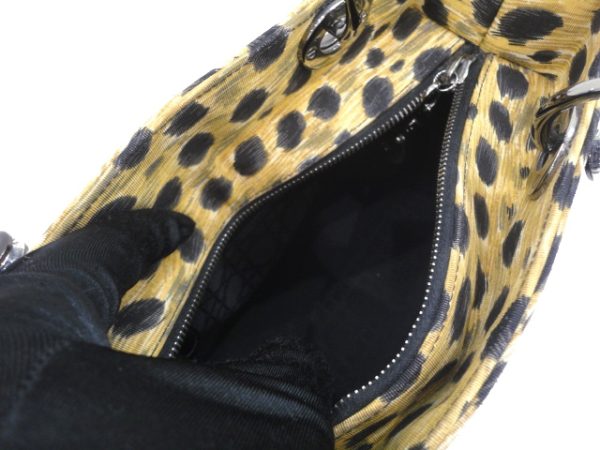 imgrc0102071854 Christian Dior Lady Dior Canvas Plastic Leopard Handbag Leopard