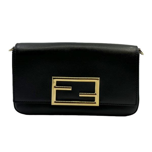 imgrc0104509038 Fendi Ahm0 Chain Cowhide Crossbody Bag Black